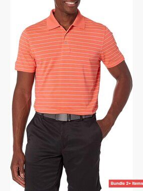 Men's Slim-Fit Quick-Dry Golf Polo Shirt Performance Polyester